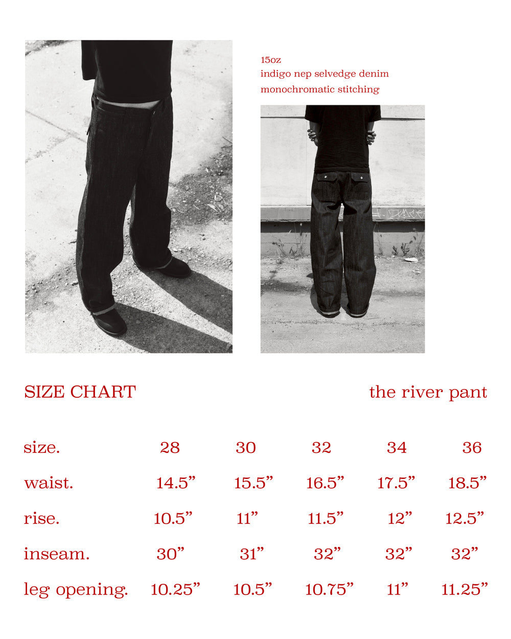 The River Pant in Monochrome Nep (preorder)